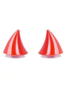 2 CÁI Mũ bảo hiểm xe máy dễ thương sừng cao su trang trí cho xe máy địa hình mũ bảo hiểm toàn mặt trang trí xe máy phụ kiện ô tô - Một cỡ - Xem 10