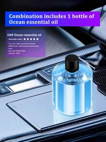 1件装50毫升车载空气清新剂，可有效去除室内异味和汗味，清新空气。适用于汽车配件、汽车香薰、车载香薰机和汽车必需品。它采用汽车启动传感器喷雾设计，内置星空天花板投影灯，并支持USB充电。