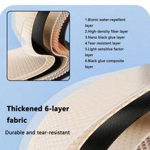 Tent, Tent Camping, Outdoor Tent, Portable Hexagonal Camping Tent With Storage Bag Zipper Closure, UV Protection - Durable Polyester Blend Fiberglass Poles, UPF50+, Great For All Seasons Outdoor Picnics And Camping - Khaki - View 7