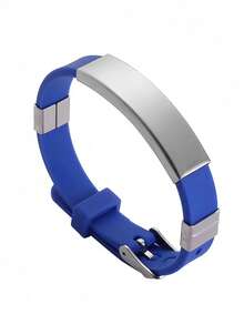 A Customizable Personalized Wristband That Can Be Printed With Exclusive Names And Numbers, Featuring An Adjustable Style Suitable For Teenagers. Ideal As A Back-To-School Gift Or Valentine's Day Gift, It Has A Pendant-Free Design And Is Stylish And Eye-Catching.,Rave Accessories - Multicolor - View 18