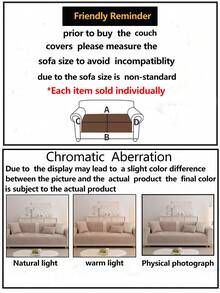 1pc All Season Sofa Cushion Cover, Modern Minimalist Non-Slip Sofa Seat Pad, Dust-Proof And Washable Sofa Slipcover, Light Coffee Color, Soft And Fade-Resistant, Pet-Friendly, Fits L-Shaped Sofa And 1/2/3/4 Seater Sofa - Khaki - View 3