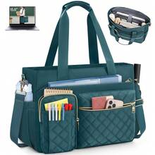 NEWHEY Túi đựng laptop 15.6 inch, túi xách công sở nữ, túi xách y tá, túi đựng máy tính chuyên nghiệp, túi đeo vai, cặp đựng laptop, phù hợp cho văn phòng, trường đại học, trường điều dưỡng và các dịp khác, món quà Ngày Nhà giáo tuyệt vời nhất dành cho phụ nữ. - Nhiều màu - Xem 3