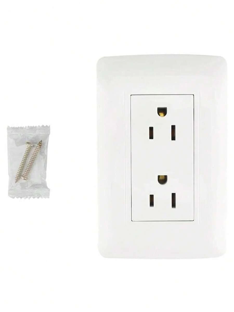 Double Grounded Contact Plate ABS Plastic In White Color - 白色 - 查看 1