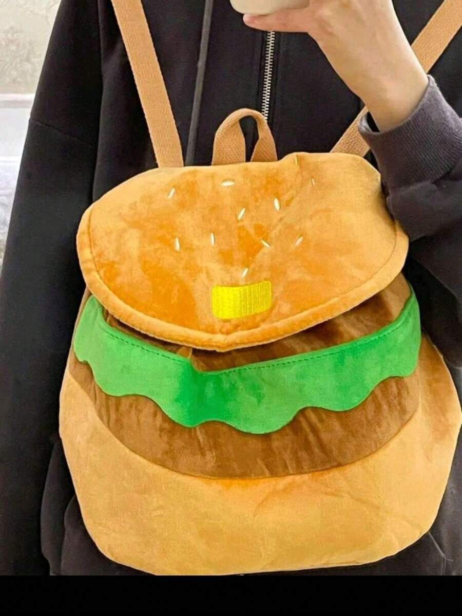 Mochila hamburguesa para dama - Amarillo Mostaza - Ver 1