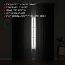 G2000 Blackout Curtains & Drapes For Bedroom Living Room 84 Inches Long Purple And Greyish White Room Darkening Window Treatments Ombre Thermal Insulated Light Blocking Grommet Backdrop 2 Panels Set-FUNALING - 綠色 - 查看 3