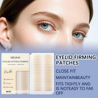192pcs Eye Lift Strips, Thin & Comfortable Eye Lifting Tapes, Suitable For Various Eye Shapes, Long-Lasting & Bright-Eyed Double Eyelid Stickers, Won't Easily Fall Off