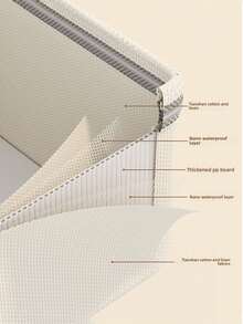 1pc Dustproof Cotton And Linen Clothes Storage Box With Cover, Thickened Washable Clothes Storage Box, Dormitory Wardrobe, Pants Storage Basket - Multicolor - View 4