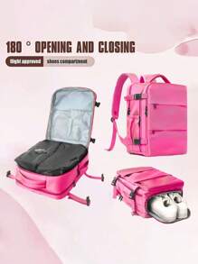 1 Piece Intelligent Vacuum Compression Large Capacity Lightweight Backpack Efficiently Saves Space And Protects Items Multifunctional Travel Backpack Luggage Bag/Outdoor Backpack Suitable For Hiking, Camping, Vacation, Business Trips And Daily Commuting For Men And Women Bag For School School Accessories School Stuff