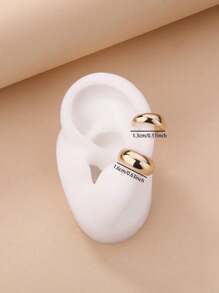 Cuff de oreja metálico - Amarillo Oro - Ver 3