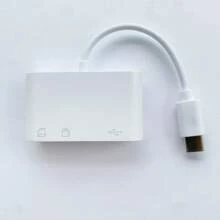 Type-C Card Reader,Multi-Function Otg 2.0 Usb Hub For Sd/Tf Usb Disk,Compatible With Type-C Devices