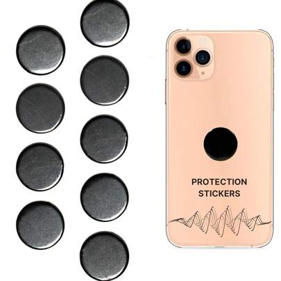 1/3/5 piezas, Pegatina de tableta, computadora portátil, teléfono móvil hecha a mano de shungita y grafito, regalo para Navidad, Día de San Valentín, Acción de Gracias, Día del Padre, Día de la Madre, regreso a clases, temporada de graduación, Año Nuevo, artículo para el hogar, piedra desnuda