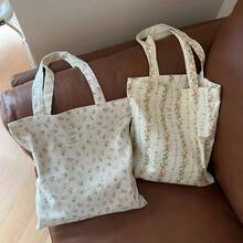 Women Shoulder Bags - 橘色條形碎花 - 查看 5