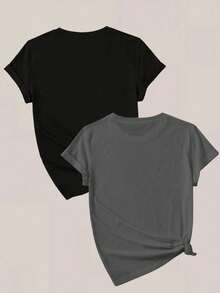 Women T-Shirts - Dark Grey - View 2