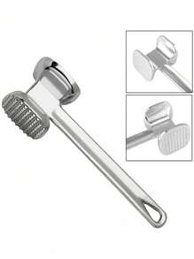 1pc Meat Tenderizers, Meat Tenderizer Hammer Mallet Tool For Pounding Beef, Steak, Chicken, Pork, Stainless Steel Meat Hammer Kitchen Tool