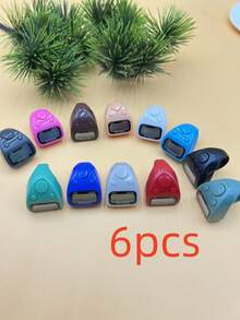 1 pieza Contador de anillo multifunción, Contador LED, Contador de dedos mini colorido, Contador electrónico preciso, Adecuado para recitación de festivales, Conteo de oraciones diarias de festivales, Aplicable para creyentes islámicos y practicantes religiosos de todas las edades - Multicolor - Ver 10