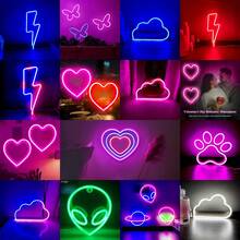 1 Dấu hiệu neon độ sáng cao kết hợp giữa sét, tên lửa, môi, mặt trăng, sao và mây, chạy bằng pin và USB, 13,3x5,1in (xấp xỉ 34x13cm), đèn tường trang trí LED nghệ thuật màu vàng ấm áp cho phòng khách, văn phòng, phòng ngủ, Ngày lễ tình nhân, ngày của mẹ, Giáng sinh, đám cưới, sinh nhật, tiệc tùng, trang trí nội thất - Đèn neon treo tường hình tia sét - Xem 5