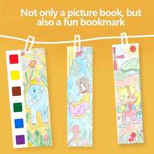 Pocket Watercolor Painting Book - Mini Watercolor Paint Pads, Fruit Pattern Watercolor Workbook Set,Travel Paint Watercolor Coloring Book Set For, Adults, Boys And Girls, Party Birthday - Pink - View 5