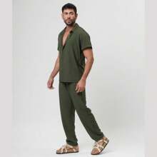 Conjunto Viscolinho Camisa e Calça - Santo Luxo