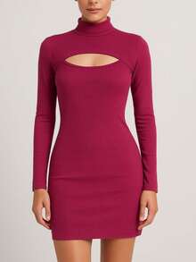 Women Dresses - Màu Đỏ Sâu - Xem 2