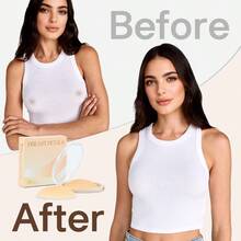 QY  Nipple CoversSilicone Nipple Covers Reusabl Waterproof No Show  Nipple Cover Cakes Bra 8380 - 蜂蜜 - 查看 4