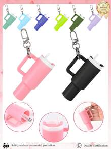 1 pièce/2 pièces/3 pièces/5 pièces/8 pièces Mini porte-clés gobelet, charms de porte-clés de tasse mignons pour sac à main, sac à dos, bouteille d'eau miniature - style de rue, multicolore, accessoires de porte-clés, charms pour sac, tasses, 5/3/2/1 porte-clés, accessoires pour sac, charms pour sac à main, boîte de rangement pour rouge à lèvres, accessoires pour sac, mini porte-clés gobelet, mini porte-clés tasse pour porte-clés ou baume à lèvres, porte-clés gobelet mignon