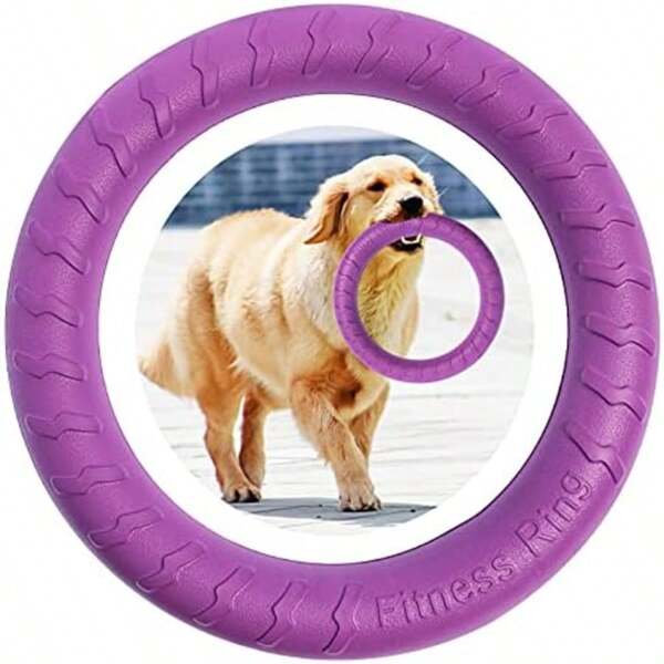 Purple Trumpet Dog Agility Exercise Ring - Outdoor Game For Small To Large Dogs