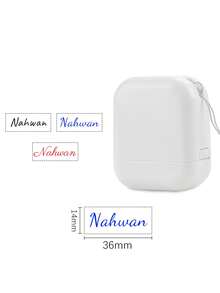 1 Stück einfarbiger Namens-Stempel für Kleidung, wasserfester Namens-Stempel personalisiert für Studenten und Geschäftsnutzung, individueller Namens-Stempel für Kleidung, handgeschriebener Unterschriften-Stempel, wiederverwendbar, kompakt, bügelfrei, individuell, einzigartig, ideales Geschenk für ihn/sie, Schüler, Arbeitnehmer zu Jahrestagen, gemütlicher Wüsten-Herbst, Bürodekoration