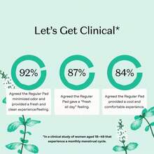 The Honey Pot Company 100% Organic Cotton Cover Cooling Herbal Infusion Regular Pads - 20ct - 1 - 查看 6