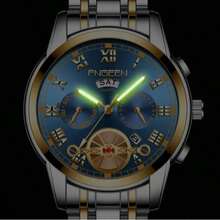 Men's Watch Relojes De Hombre Stainless Steel Quartz Classic Waterproof FNGEEN Reloj De Hombre  Invicta Watch Men Men's Self-Winding Watch Automatic Mechanical Tourbillon Stainless Steel Waterproof Luminous Luxury Dress Watch  Watch For Men Diamond Business Dress Analog Quartz Stainless Steel Waterproof Luminous Date Two Tone Luxury Casual Wrist Watch   Watches For Men With Date Luxury Big Face Waterproof Mens Wristwatch Analog Dress Two Tone Stainless Steel Man Watch Luminous Relojes De Hombre Calendar - Blue - View 9