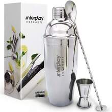 25oz Cocktail Shaker - Large Drink Shaker For Perfect Drinks - Stainless Steel Martini Shaker With Built In Strainer, Jigger & Spoon - Professional Cocktail Shaker Set For Mixing - 1 - View 8
