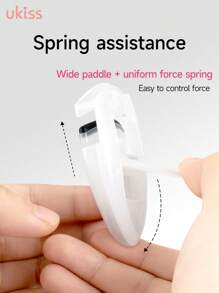 ukiss 便携式睫毛夹，轮廓分明，宽桨 + 均匀力度弹簧，睫毛大开，睫毛浓密，温和睫毛工具，可卷翘睫毛，与睫毛膏一起使用，令睫毛更加浓密