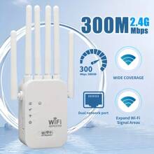 1200/300Mbps WLAN Signal Repeater und Extender - Verstärker zur Verbesserung der Netzwerkreichweite, kompatibel mit führenden Marken, US-Stecker, EU-Stecker, 110V-240V, Netzwerksignal Verstärker | Moderner kabelloser Repeater | Strapazierfähiges weißes Gehäuse