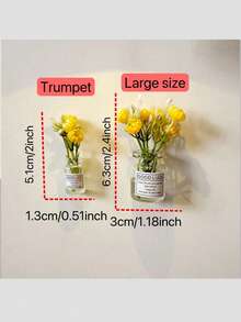 8/4PCS Mini Large Vase Magnets Brand New Cute Mini Fridge Magnets,Small Flower Vases Fridge Magnets, Cute Tiny Floral Decor With Non Slip Base, Heavy Duty Magnetic Grip, Interesting Fridge Accessories Kitchen Decoration, For Fridge, Kitchen, Office, Locker , Refrigerator Magnets, Kitchen Decoration, Decorative Magnets, Holiday Gift 1pc