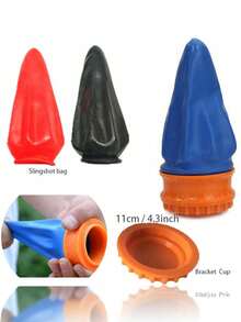 成人专用口袋射击黑色弹弓套装 - 包括专业弹弓袋和标准弹弓袋 - 高速户外趣味玩具柔软弹性乳胶套口袋射击游戏射击目标适用于户外运动战术袋装备露营配件