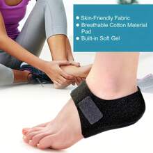 1 Par de Tazas para el Talón, Protectores de Talón, Cojín de Talón para Fascitis Plantar, Tendinitis de Aquiles, Espolón Óseo, y Alivio del Dolor de Talón, Accesorios para Gimnasio