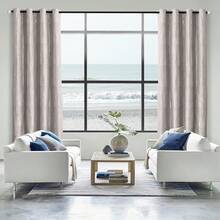Beige And Black% Blackout Geometric Pattern Curtains, 52 Inch Wide 96 Inches Long 2 Panels, Thermal Insulated Noise Reducing Anti-Rust Grommet Drapes Bedroom Living Room,, Modern Style, Energy-Efficient - 摩卡和銀色 - 查看 2