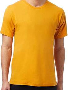 Premium Men's T-Shirt Designed For Summer - Mustard - View 3