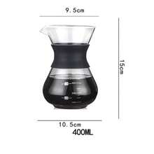 1pc Glass Hand Drip Coffee Pot Set, Home Use Hand Drip Percolator Coffee Pot - Multicolor - View 17