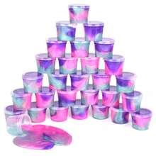 11-28pcs Galaxy Slime,Slime Party Favors,Easter Basket Filler Gifts,Christmas Stocking Stuffers,Classroom Rewards,Roller Skates Goody Bag,Cupcake Rocket,Fidget Toys - Multicolor - View 7