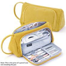 Hộp đựng bút chì dung tích lớn, văn phòng phẩm, đồ dùng học tập, hộp đựng bút chì, túi đựng đồ để bàn văn phòng, túi đựng quà tặng học sinh, hộp đựng bút, hộp đựng bút sáng tạo đa năng, túi đựng đồ trang điểm, túi du lịch - Màu xanh bạc hà - Xem 16