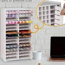 180-Slot Marker Pen Organizer Rack, Watercolor Pen & Colored Pencil Storage Box, Desktop Organizer For Home, School, Office, Chinese New Year Decoration Gift