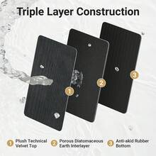 1件半圓形矽膠防滑墊，輕量浴室門防滑橡膠墊，可機洗，浴室安全墊 | 現代浴室墊 | 耐用浴室墊，浴室防滑墊 - 彩色 - 查看 8