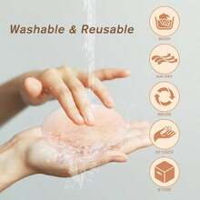 QY Nipple Covers For Women 4 Pairs Body Breast Petals Sticky Adhesive Silicone Nipple Pasties Reusable Pasty Bra Pad 8380 - như hình ảnh - Xem 4