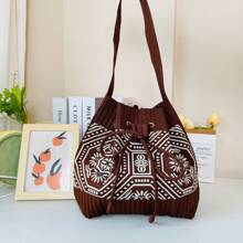 Women Shoulder Bags - 咖色 - 查看 8