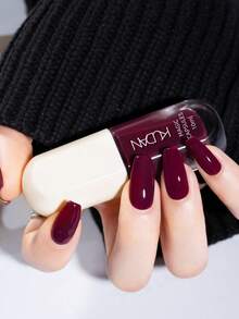 Esmalte de uñas Nuevo Río Estrella 2025, 1 Pieza/10ml, Rojo/Negro/Blanco/Rosa/Marrón/Café y otros colores, sin hornear, secado rápido, desprendible, inodoro, esmalte de uñas a base de agua - Adecuado para mujeres y niñas - Nuevo esmalte de uñas para otoño e invierno, adecuado para otoño e invierno