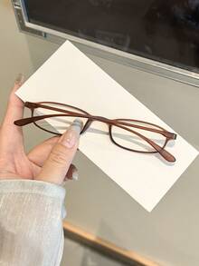 3 PCS Women's Acrylic Light Glasses Casual Lightweight Soft Gesture Rectangle Non-Prescription Glasses For Daily Clothing Decor And Back To School - Nhiều màu - Xem 4