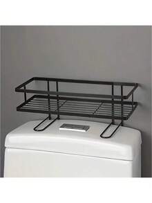 1pc Bathroom Toilet Storage Rack, Bathroom Storage Organizer Rack, Bathroom Shelf, Shampoo & Shower Gel Holder Organizer, Bathroom Accessories, Bathroom Storage And Organization