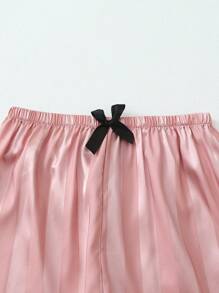 条纹提花女士长袖上衣和长裤睡衣套装，秋冬服装