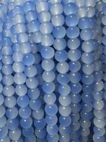 100 pièces de perles rondes en verre imitant le jade de 8 mm. Perles artisanales pour la réalisation de bracelets, colliers et accessoires de bijouterie