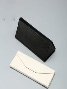 创意便携式十字图案折叠盒三角形眼镜/太阳镜盒